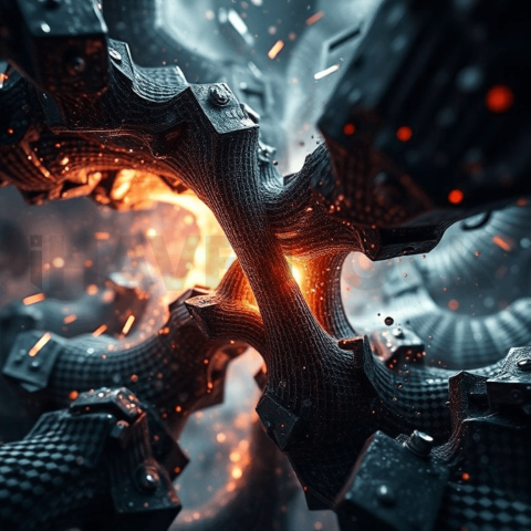 Carbon Fiber Lens Distortion Background