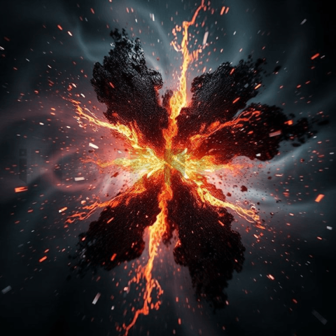 Carbon Fiber Pressure Fracture Background