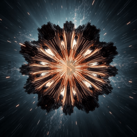 Carbon Fiber Radial Implosion Background