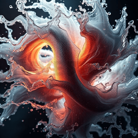 Carbon Fiber Turbulent Flow Background