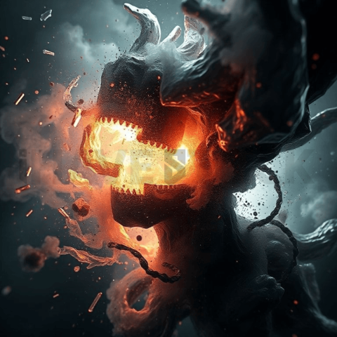 Carbon Fiber Vortex Collapse Background