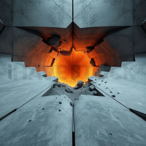 Concrete Surface Abyssal Fold Background