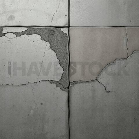 Concrete Surface Chaotic Mosaic Background