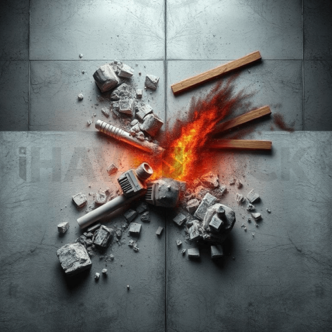 Concrete Surface Deformation Cascade Background