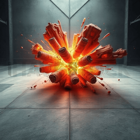 Concrete Surface Fractal Explosion Background