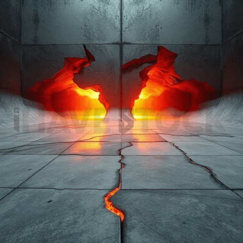 Concrete Surface Heat Warp Background