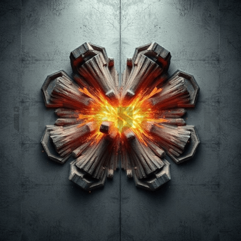 Concrete Surface Radial Implosion Background