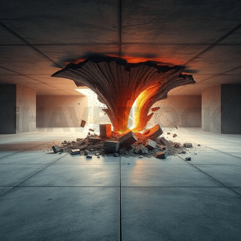 Concrete Surface Vortex Collapse Background