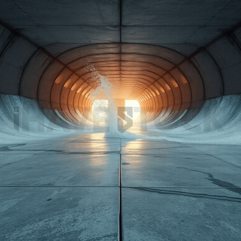 Concrete Surface Wave Vortex Background