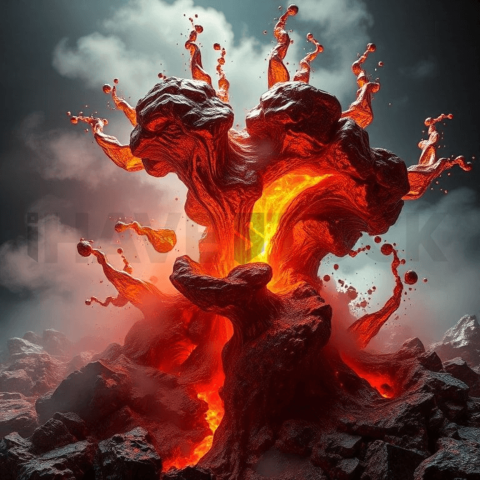 Copper Melt Deformation Cascade Background