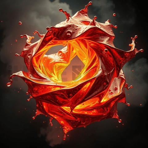 Copper Melt Energy Twist Background