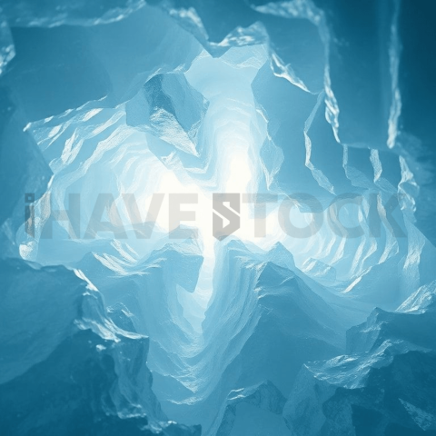 Crystallized Ice Abyssal Fold Background