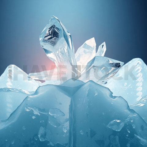 Crystallized Ice Angular Break Background