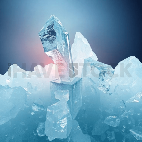 Crystallized Ice Diagonal Split Background