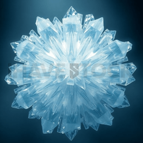 Crystallized Ice Radial Implosion Background