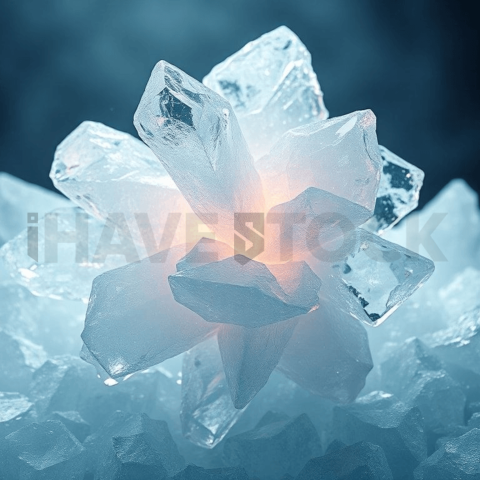 Crystallized Ice Shear Tension Background