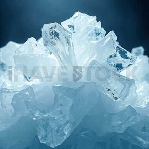 Crystallized Ice Stress Ripple Background