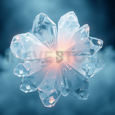 Crystallized Ice Tension Tear Background
