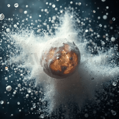 Diamond Dust Chaotic Mosaic Background