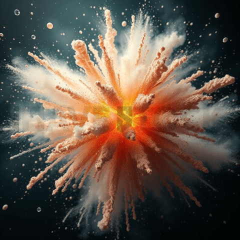 Diamond Dust Fractal Explosion Background