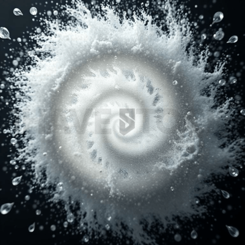 Diamond Dust Spiral Displacement Background