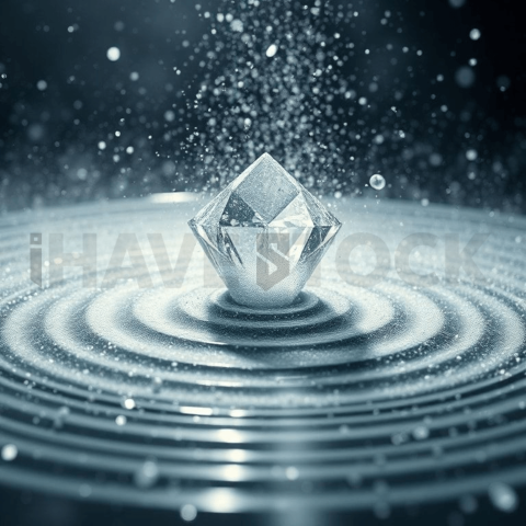 Diamond Dust Ripple Displacement Background
