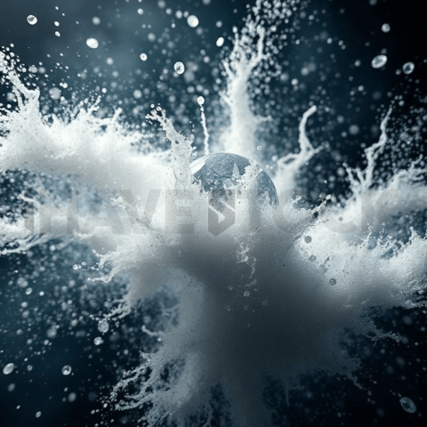 Diamond Dust Turbulent Flow Background