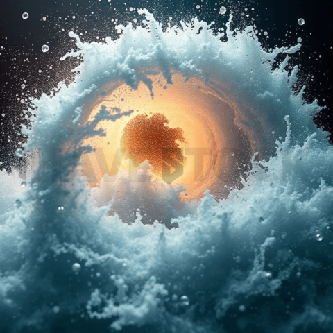 Diamond Dust Wave Vortex Background