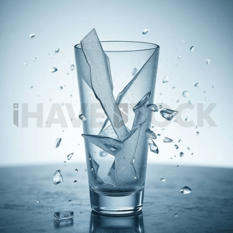 Frosted Glass Angular Break Background