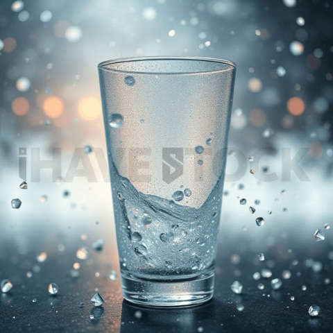 Frosted Glass Chaotic Mosaic Background