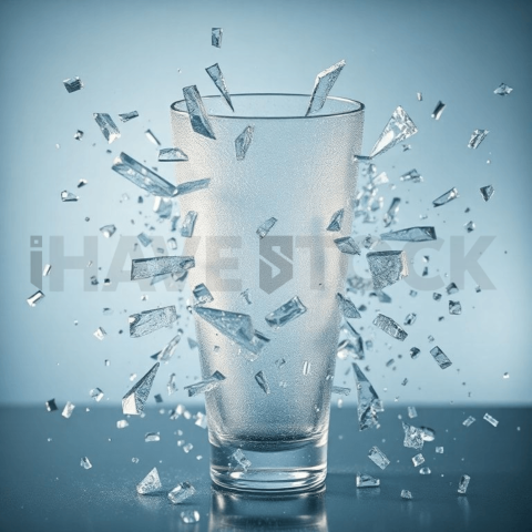 Frosted Glass Compression Shatter Background