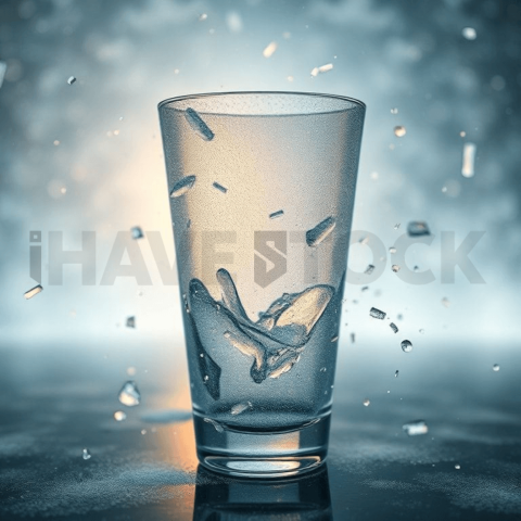 Frosted Glass Lens Distortion Background