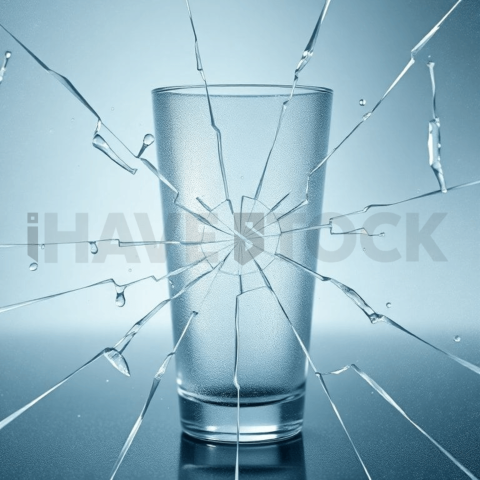 Frosted Glass Micro Crack Web Background