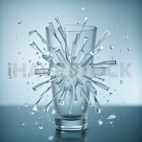 Frosted Glass Pressure Fracture Background