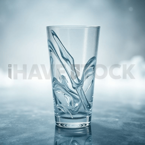 Frosted Glass Ripple Displacement Background