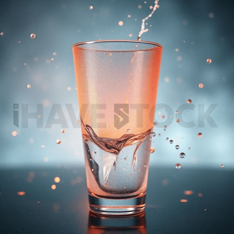 Frosted Glass Heat Warp Background