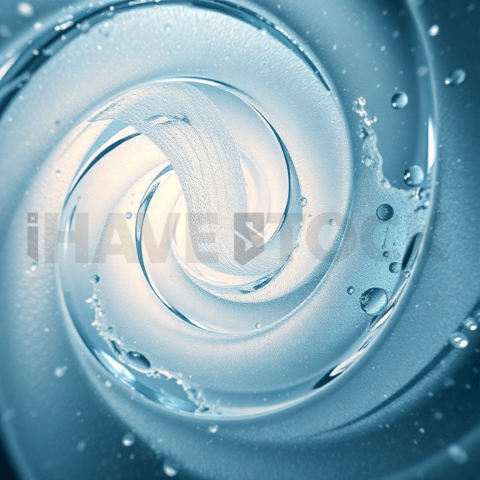 Frosted Glass Spiral Displacement Background