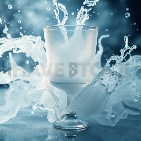 Frosted Glass Turbulent Flow Background