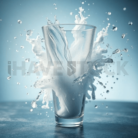 Frosted Glass Vortex Collapse Background