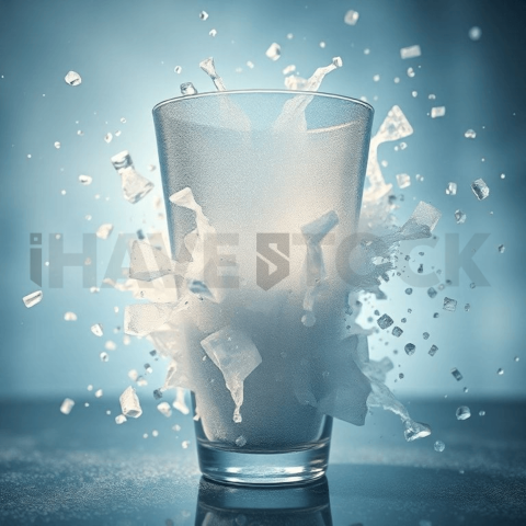 Frosted Glass Vacuum Collapse Background
