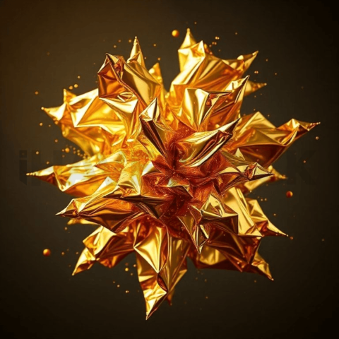 Gold Foil Directional Stretch Background