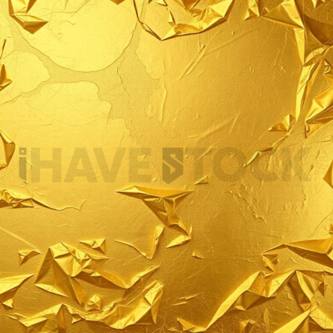 Gold Foil Organic Background