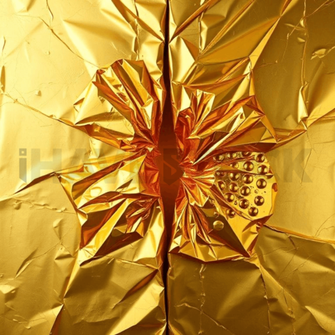 Gold Foil Tension Tear Background