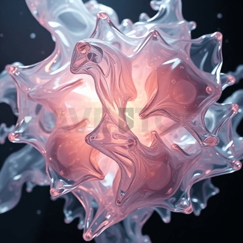 Hyperglass Polymer Abyssal Fold Background