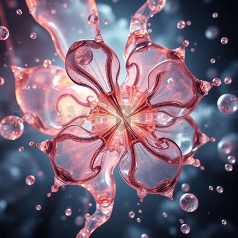 Hyperglass Polymer Diagonal Split Background