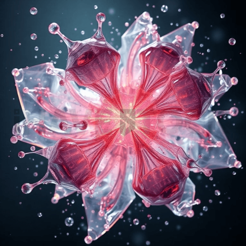 Hyperglass Polymer Pressure Fracture Background