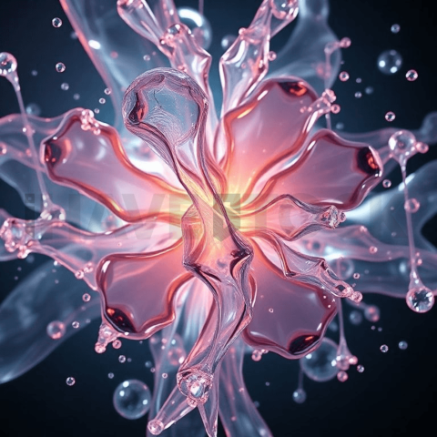 Hyperglass Polymer Tension Tear Background