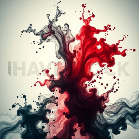 Ink Fluid Deformation Cascade Background
