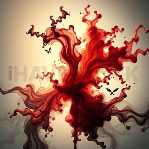 Ink Fluid Heat Warp Background