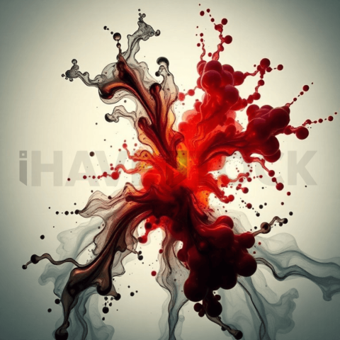 Ink Fluid Pressure Fracture Background